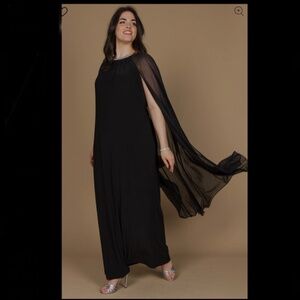 R&M Richards Elegant Dress with cape